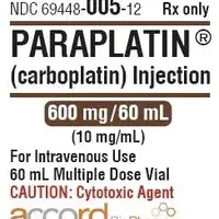 Paraplatin (Carboplatin [ kar-boe-pla-tin ])-medicine-600 mg/60 mL multidose vial