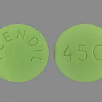 Plendil (Felodipine [ fe-loe-di-peen ])-450 PLENDIL-2.5 mg-Green-Round