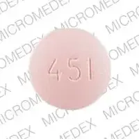 Plendil (Felodipine [ fe-loe-di-peen ])-PLENDIL 451-5 mg-Pink-Round