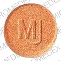 Poly-vi-flor (Multivitamins with fluoride [ mul-tee-vye-ta-min-with-floor-ide ])-487 MJ-Orange-Round