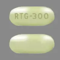 Potiga (Ezogabine [ e-zog-a-been ])-RTG 300-300 mg-Green-Oval