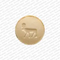 Prandin (Repaglinide (oral) [ re-pag-li-nide ])-Bull Logo-1 mg-Yellow-Round