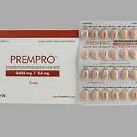 Prempro (Conjugated estrogens and medroxyprogesterone [ kon-joo-gay-ted-es-troe-jenz-and-me-dox-ee-proe-jes-ter-one ])-PREMPRO-0.625 mg / 2.5 mg-Peach-Oval