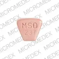 Prinivil (Lisinopril [ lyse-in-oh-pril ])-PRINIVIL MSD 237-40 mg-Pink-U-shape