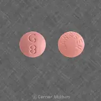 Razadyne (Galantamine [ ga-lan-ta-meen ])-JANSSEN G 8-8 mg-Pink-Round