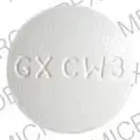 Retrovir (oral/injection) (Zidovudine (oral/injection) [ zye-doe-vyoo-deen ])-300 GX CW3-300 mg-White-Round