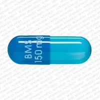 Reyataz (Atazanavir [ a-ta-zan-a-vir ])-BMS 150 mg 3624-150 mg-Blue-Capsule-shape