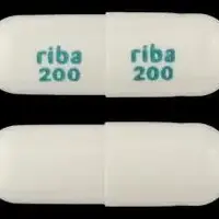 Ribasphere (Ribavirin (oral) [ rye-ba-vye-rin ])-riba 200 riba 200-200mg-White-Capsule-shape