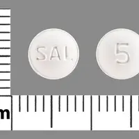 Salagen (Pilocarpine (oral) [ pye-loe-kar-peen ])-SAL 5-5 mg-White-Round