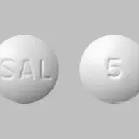 Salagen (Pilocarpine (oral) [ pye-loe-kar-peen ])-SAL 5-5 mg-White-Round