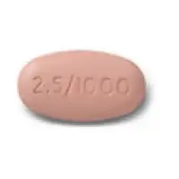 Segluromet (Ertugliflozin and metformin [ er-too-gli-floe-zin-and-met-for-min ])-2.5/1000-2.5 mg / 1000 mg-Pink-Oval