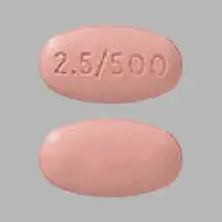 Segluromet (Ertugliflozin and metformin [ er-too-gli-floe-zin-and-met-for-min ])-2.5/500-2.5 mg / 500 mg-Pink-Oval