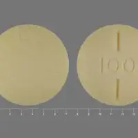 Synthroid (Levothyroxine [ lee-voe-thye-rox-een ])-SYNTHROID 100-0.1 mg-Yellow-Round