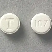 Tenormin (Atenolol [ a-ten-oh-lol ])-T 107-25 mg-White-Round