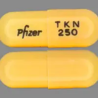 Tikosyn (Dofetilide)-PFIZER TKN 250-0.25 MG-Orange-Capsule-shape