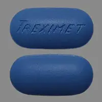 Treximet (Naproxen and sumatriptan [ na-prox-en-and-soo-ma-trip-tan ])-TREXIMET-naproxen sodium 500 mg / sumatriptan 85 mg-Blue-Oval