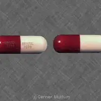 Trimox (Amoxicillin [ am-ox-i-sil-in ])-BRISTOL 7279 BRISTOL 7279-500 mg-Maroon & Pink-Capsule-shape