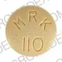 Vioxx (Rofecoxib (oral) [ row-feh-cock-sib ])-Vioxx MRK 110-25 mg-Yellow-Round