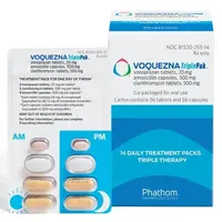 Voquezna triple pak (Amoxicillin, clarithromycin and vonoprazan)-AMOX 500 GG 849-amoxicillin 500 mg-Yellow-Capsule-shape