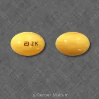 Zemplar (Paricalcitol (oral/injection) [ par-i-kal-si-tol ])-LOGO ZK-4 mcg-Gold-Oval