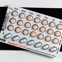 Zenchent (birth control) (Ethinyl estradiol and norethindrone (birth control) [ eth-in-il-ess-tra-dye-ole-and-nor-eth-in-drone ])-WC 580-ethinyl estradiol 0.035 mg / norethindrone 0.4 mg-Peach-Round