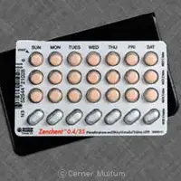 Zenchent (birth control) (Ethinyl estradiol and norethindrone (birth control) [ eth-in-il-ess-tra-dye-ole-and-nor-eth-in-drone ])-WC 580-ethinyl estradiol 0.035 mg / norethindrone 0.4 mg-Peach-Round