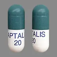 Zenpep (Pancrelipase [ pan-kre-lye-pace ])-APTALIS 20-pancrelipase (20,000 units lipase, 63,000 units protease, 84,000 units amylase)-Green & White-Capsule-shape