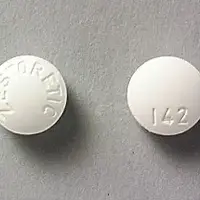 Zestoretic (Hydrochlorothiazide and lisinopril [ hye-droe-klor-oh-thye-a-zide-and-lye-sin-oh-pril ])-ZESTORETIC 142-12.5 mg / 20 mg-White-Round