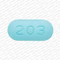 Cefuroxime (oral/injection) (Cefuroxime (oral/injection) [ sef-ue-rox-eem ])-203-500 mg-Blue-Capsule-shape