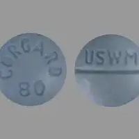 Corgard (Nadolol [ na-doe-lol ])-CORGARD 80 USWM-80 mg-Blue-Round