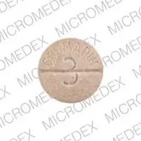 Coumadin (Warfarin (oral) [ war-far-in ])-COUMADIN 3-3 mg-Tan-Round