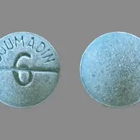 Coumadin (Warfarin (oral) [ war-far-in ])-COUMADIN 6-6 MG-Blue / Green-Round