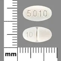 Demadex (Torsemide (oral/injection) [ tor-se-mide ])-5010 10-10 mg-White-Oval