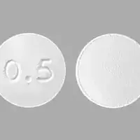 Entecavir (Entecavir [ en-tek-a-vir ])-0.5-0.5 mg-White-Round