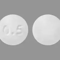 Entecavir (Entecavir [ en-tek-a-vir ])-0.5-0.5 mg-White-Round