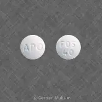 Fosinopril (Fosinopril [ foe-sin-oh-pril ])-APO FOS 40-40 mg-White-Round