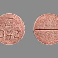 Fosinopril (Fosinopril [ foe-sin-oh-pril ])-E 342-20 mg / 12.5 mg-Pink-Round