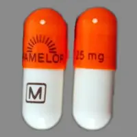 Pamelor (Nortriptyline [ nor-trip-ti-leen ])-PAMELOR 25 mg M-25 mg-Orange & White-Capsule-shape