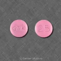 Paxil cr (Paroxetine [ pa-rox-a-teen ])-GSK 25-25 mg-Pink-Round