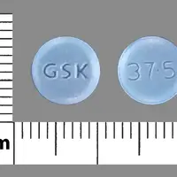 Paxil cr (Paroxetine [ pa-rox-a-teen ])-GSK 37.5-37.5 mg-Blue-Round