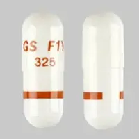 Rythmol sr (Propafenone [ proe-paf-e-none ])-GS F1Y 325-325 mg-White-Capsule-shape