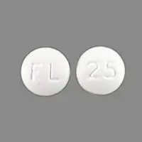 Savella (Milnacipran [ mil-na-si-pran ])-FL 25-milnacipran 25 mg-White-Round