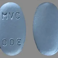 Selzentry (Maraviroc [ ma-rav-i-rok ])-MVC 300-300 mg-Blue-Oval