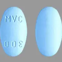 Selzentry (Maraviroc [ ma-rav-i-rok ])-MVC 300-300 mg-Blue-Oval