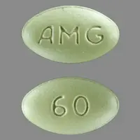 Sensipar (Cinacalcet [ sin-ah-cal-set ])-AMG 60-60 mg-Green-Oval