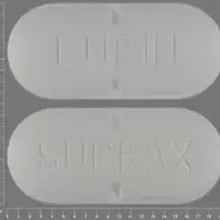 Suprax (Cefixime [ sef-ix-eem ])-SUPRAX LUPIN-400 mg-White-Capsule-shape