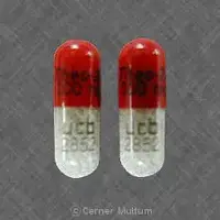 Theo-24 (Theophylline (oral) [ thee-off-i-lin ])-Theo-24 300 mg ucb 2852-300 mg-Red / Clear-Capsule-shape