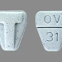 Tranxene t-tab (Clorazepate [ klor-az-e-pate ])-T OV 31-3.75 mg-Blue-U-shape