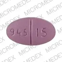 Trexall (Methotrexate (oral) [ meth-oh-trex-ate ])-b 945 15-15 mg-Purple-Oval