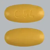 Tribenzor (Amlodipine, hydrochlorothiazide, and olmesartan [ am-loe-di-peen, hye-droe-klor-oh-thye-a-zide, and-ol-me-sar-tan ])-C54-5 mg / 25 mg / 40 mg-Yellow-Oval